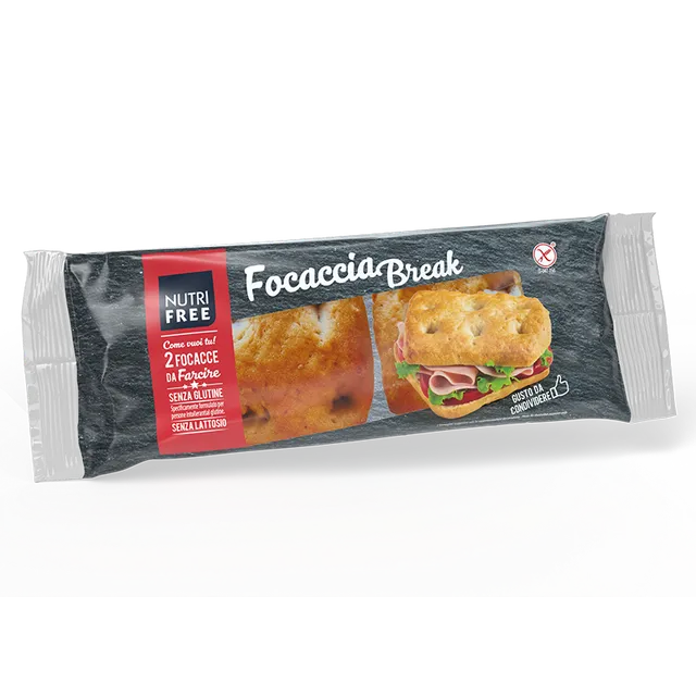 Nutrifree Pane Focaccia Break senza glutine olio evo