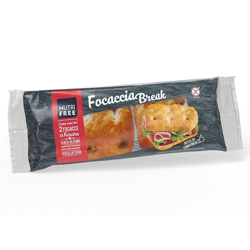 Nutrifree Pane Focaccia Break senza glutine olio evo