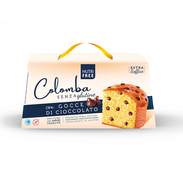 Nutrifree Colomba gocce cioccolato dolce Pasqua