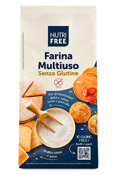 Nutrifree Farina Multiuso Farina Senza Glutine per Dolci e Salati