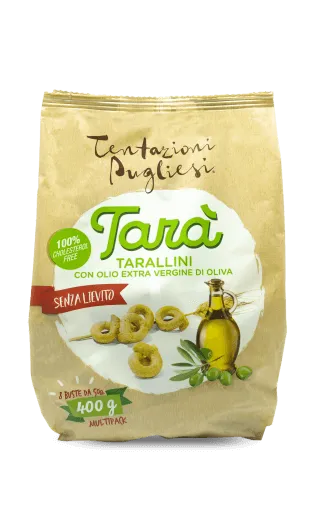 Tentazioni Pugliesi Tarà Tarallini olio EVO 3x400g snack