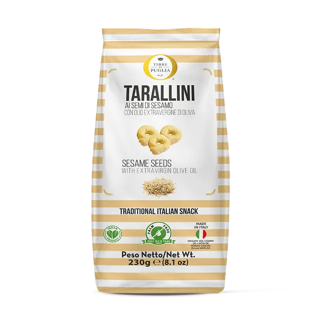 Terre di Puglia Millerighe semi di sesamo taralli 230g