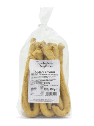 Tentazioni Pugliesi Fatti a Mano Taralli lunghi EVO 6x400g