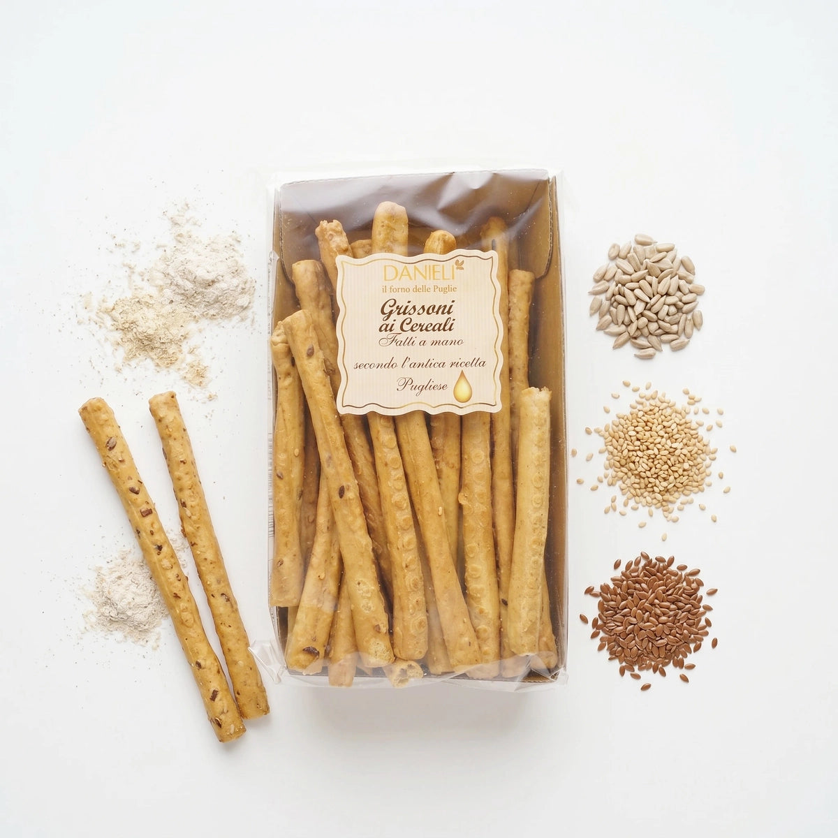 Danieli Taralli Croccanti Grissoni grissini 250g 5 cereali