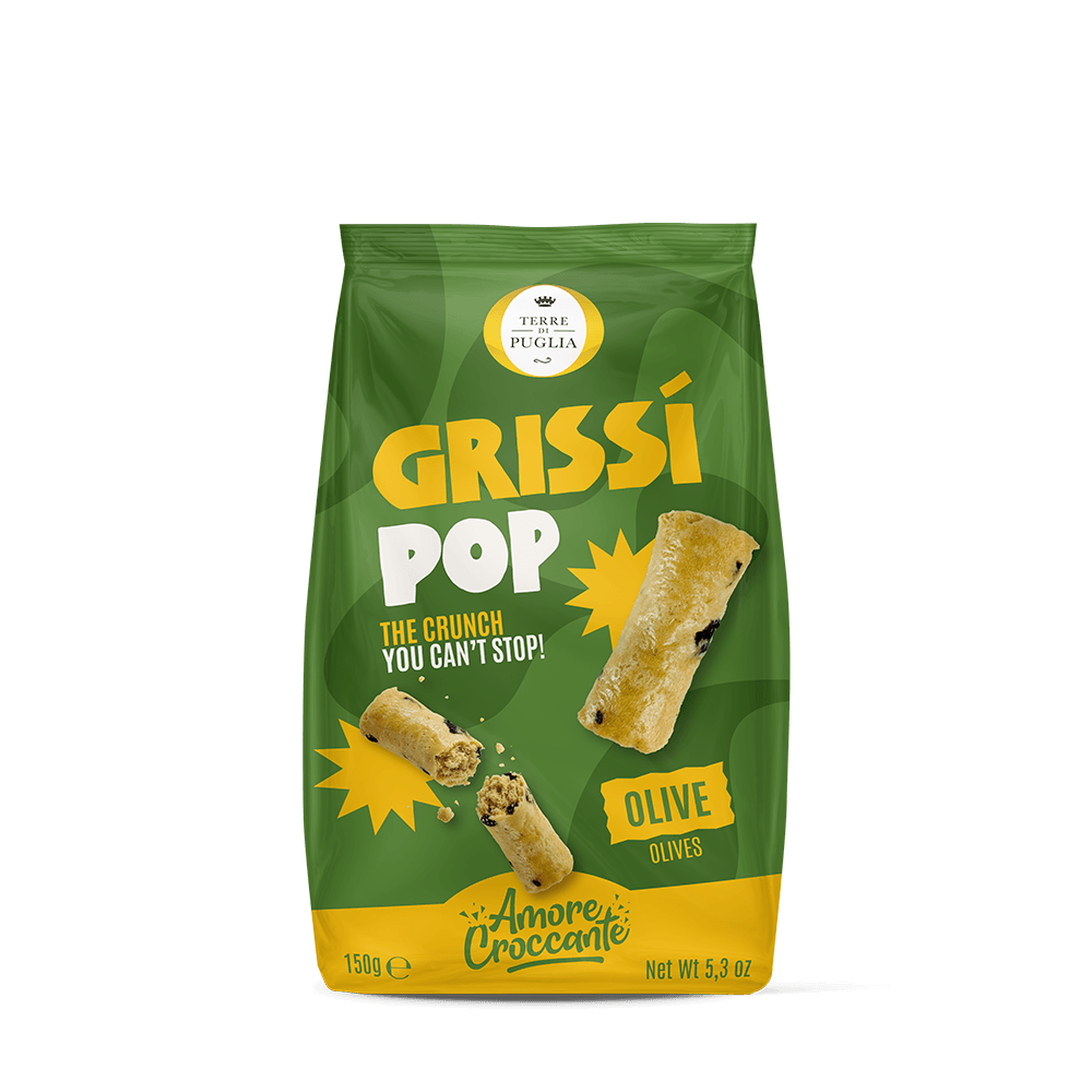 Terre di Puglia Grissi Pop olive 150g grissini