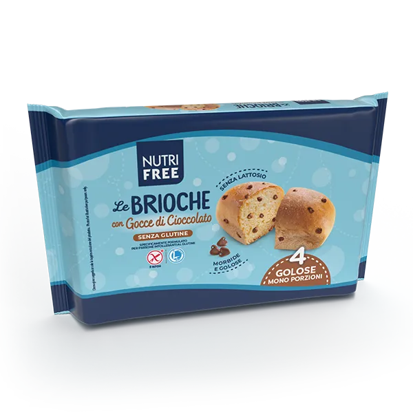Nutrifree Le Brioche gocce cioccolato senza glutine merenda