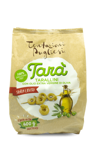 Tentazioni Pugliesi Tarà Tarallini olio EVO 3x400g snack