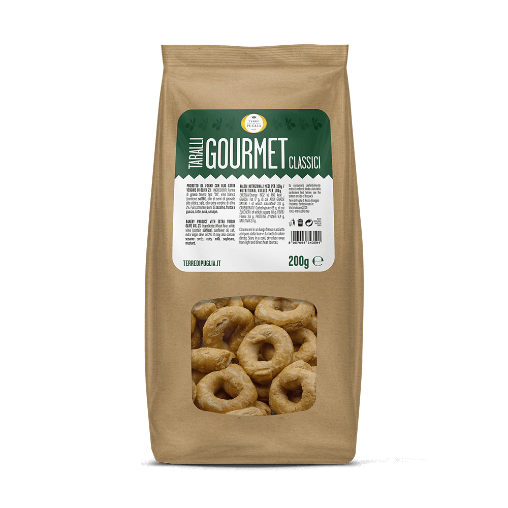 Terre di Puglia Taralli Gourmet Classico taralli 200g forno