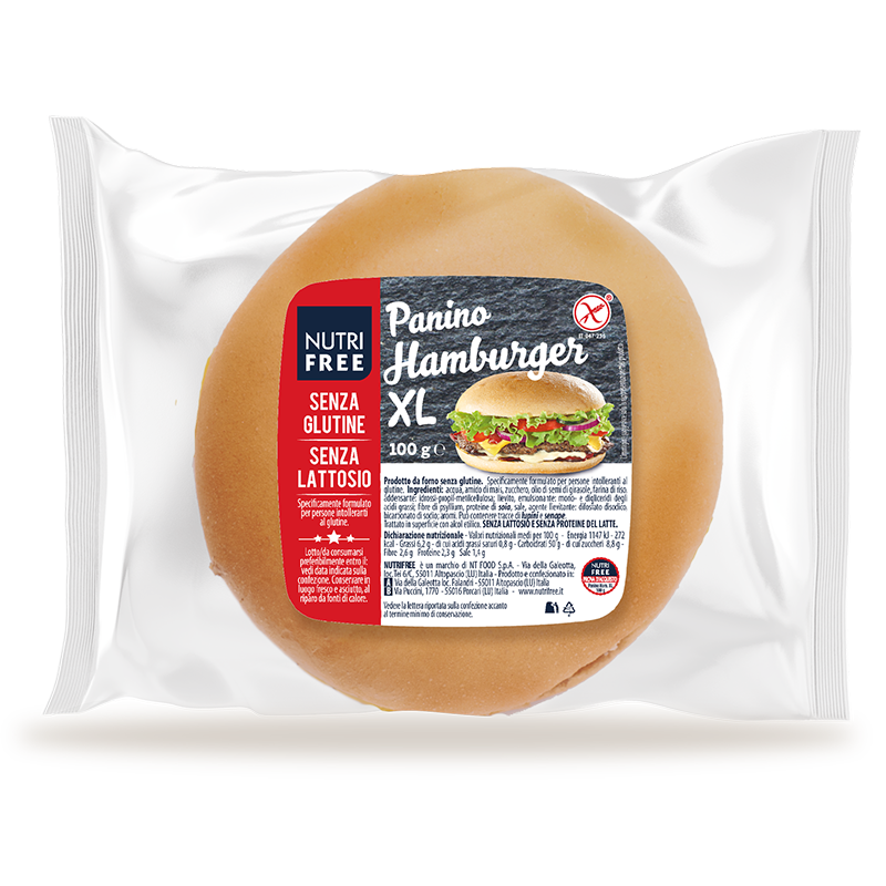 Nutrifree Panino Hamburger XL pane senza glutine e lattosio