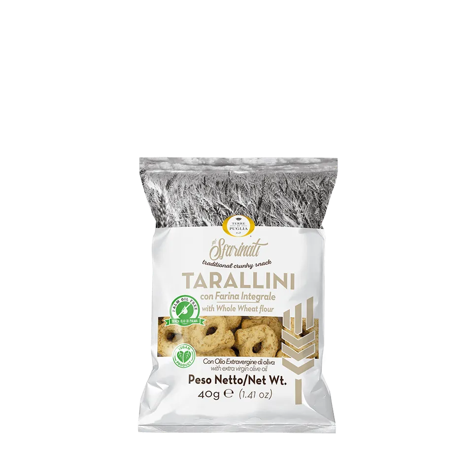 Terre di Puglia Sfarinati integrali snack 40g
