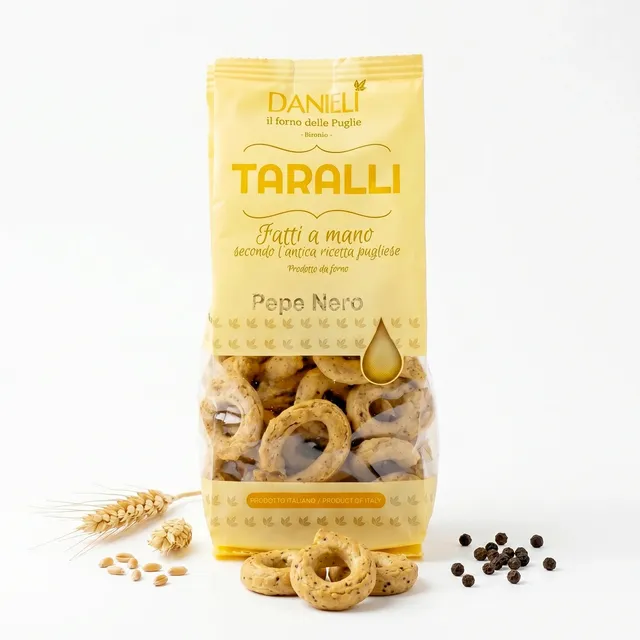 Danieli Taralli Friabili Pepe Nero Taralli 240g Piccanti
