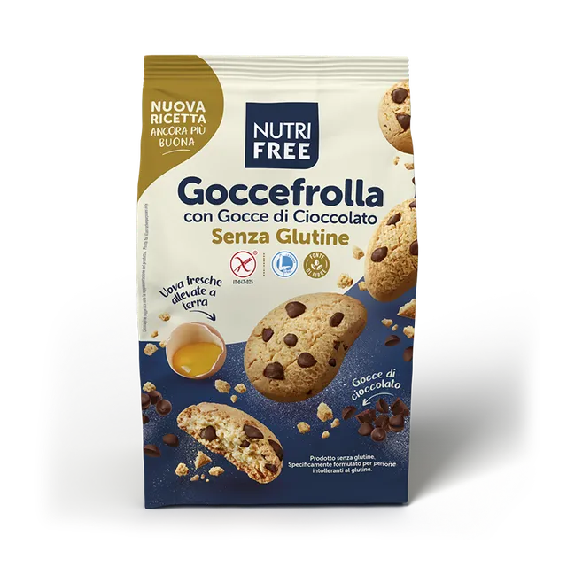 Nutrifree Goccefrolla gocce cioccolato biscotti