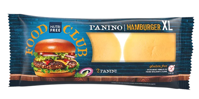 Nutrifree Pane Panino Hamburger XL 200gr senza lattosio
