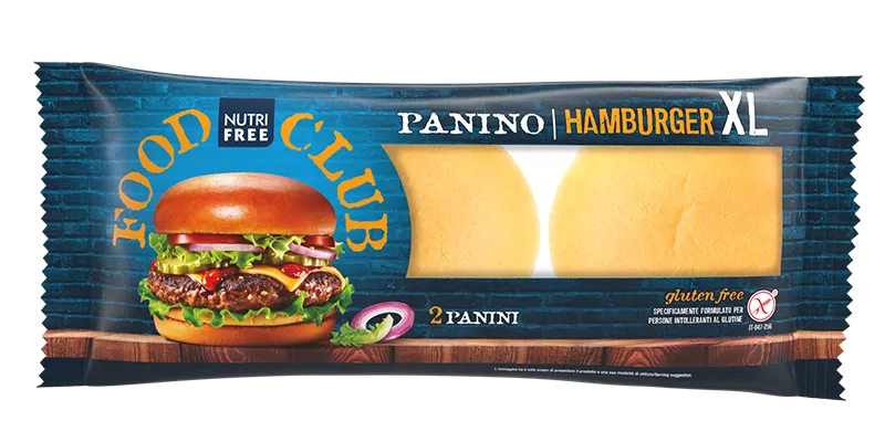 Nutrifree Pane Panino Hamburger XL 200gr senza lattosio