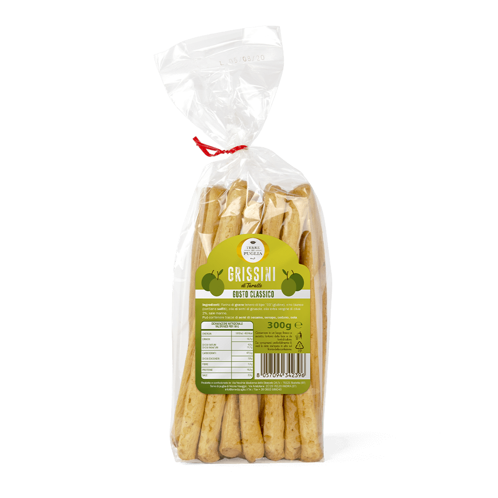 Terre di Puglia Grissini di Tarallo grissini 300g classico
