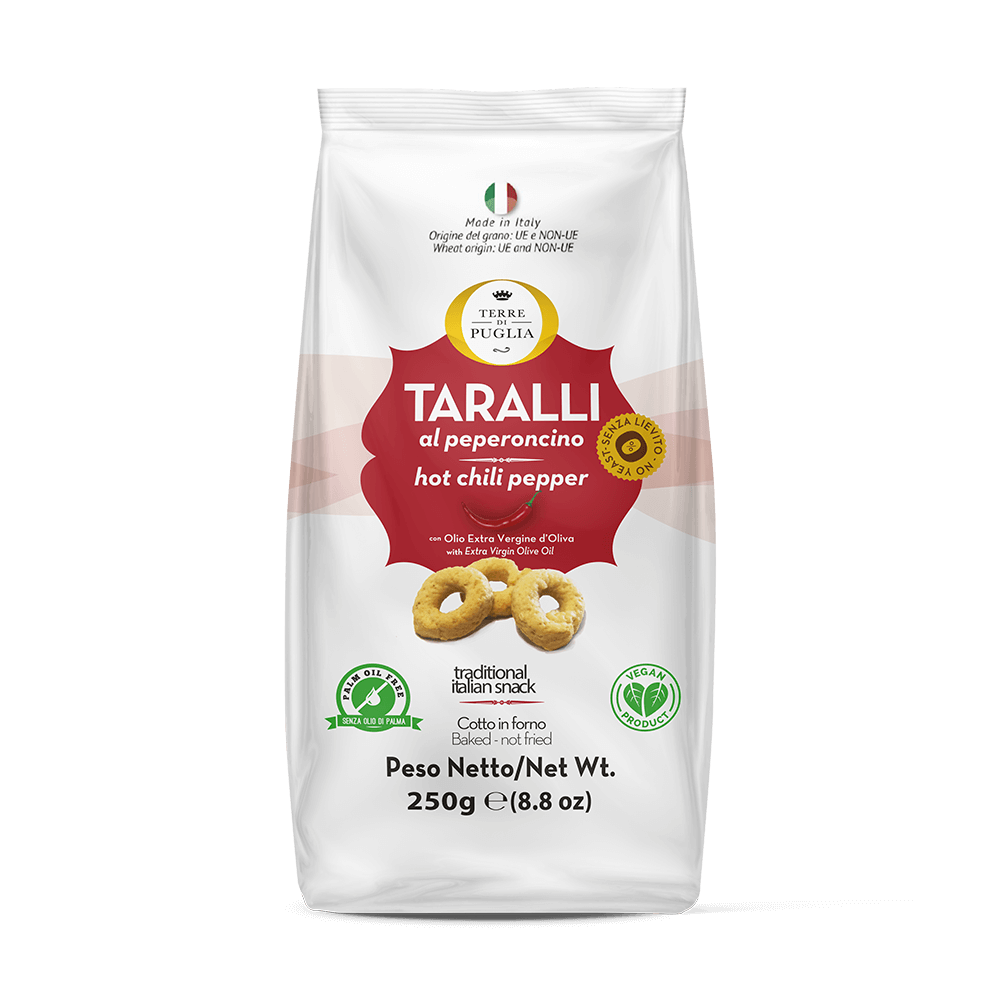 Terre di Puglia I Moderni Taralli Peperoncino 250g