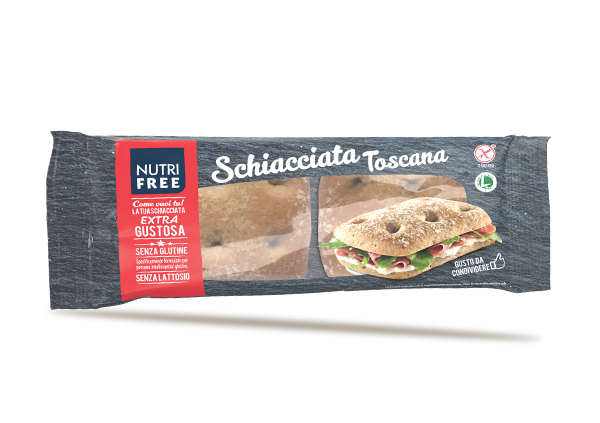 Nutrifree Pane e sostituti Schiacciata Toscana focaccia olio