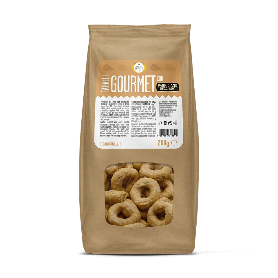 Terre di Puglia Taralli Gourmet 200g Parmigiano Reggiano