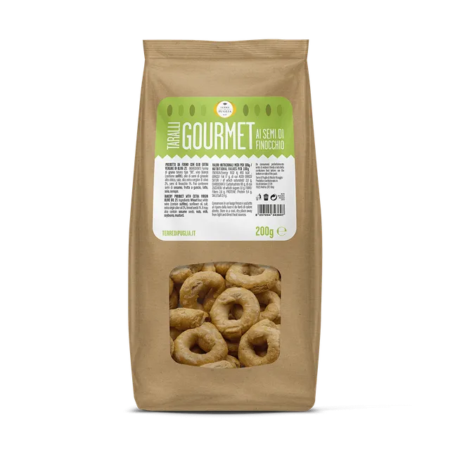 Terre di Puglia Taralli Gourmet finocchio 200g forno