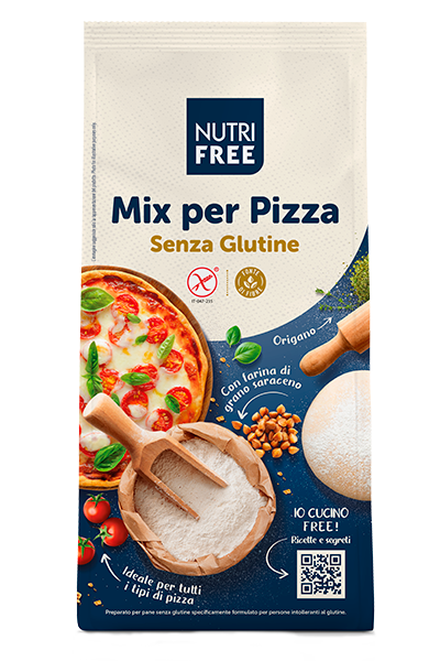 Nutrifree Mix per Pizza farina senza glutine per impasto