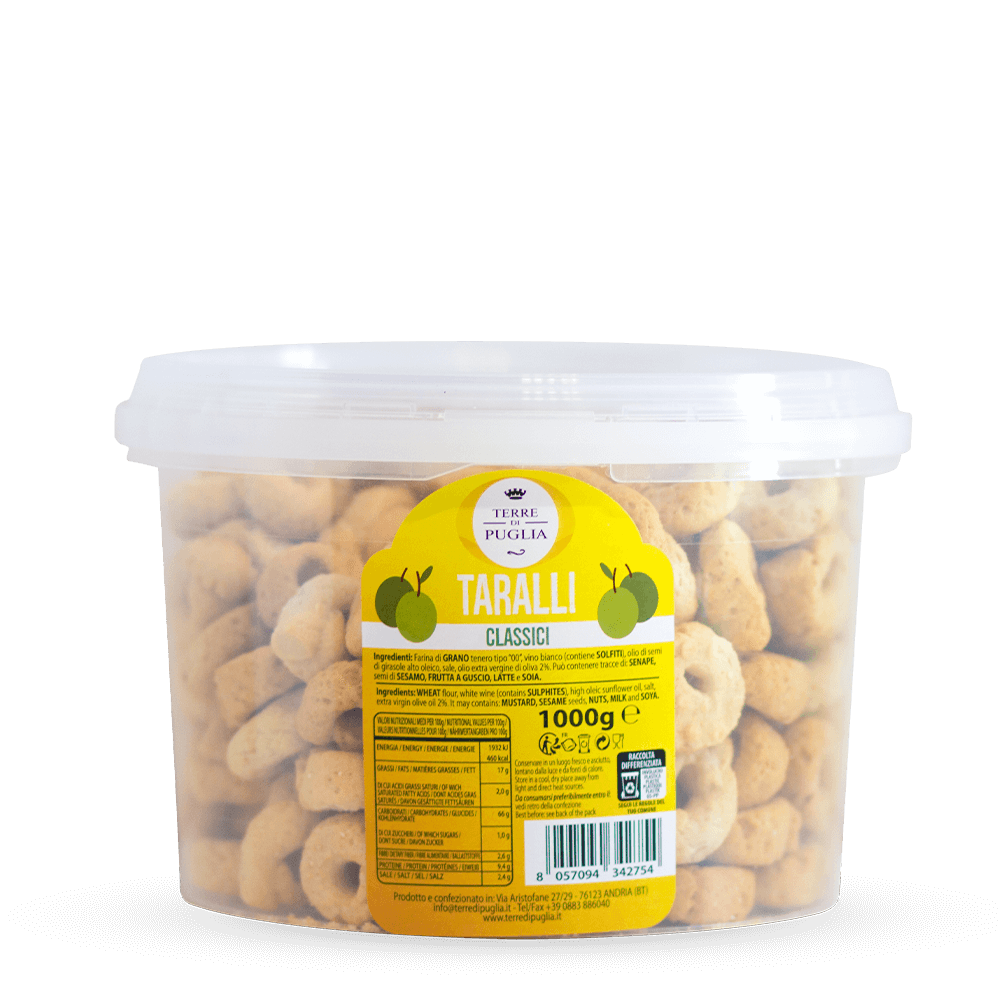 Terre di Puglia Linea Tradizione Ho.Re.Ca. Taralli Classici 1kg