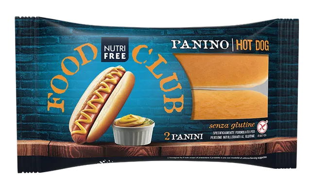 Nutrifree Panino Hot Dog bun senza glutine 2 pezzi morbidi