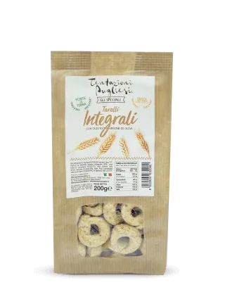 Tentazioni Pugliesi Speciali Taralli integrali 6x200g fibra