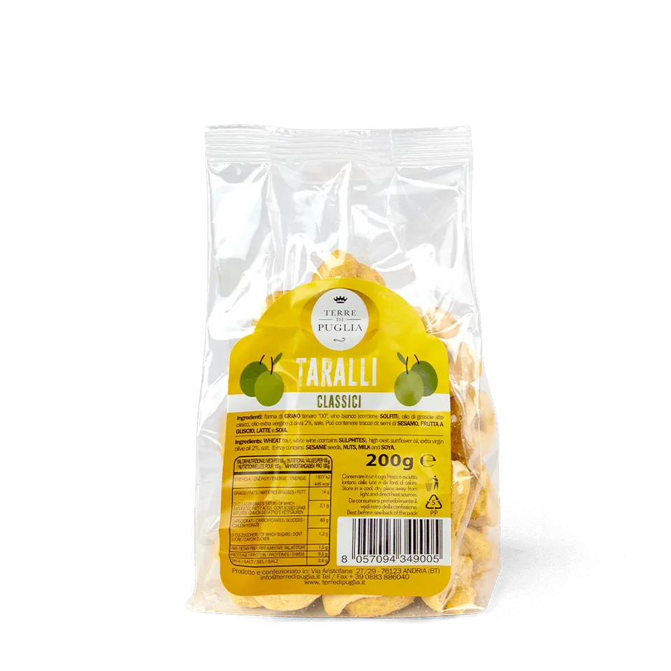 Terre di Puglia Tradizione taralli Classici olio oliva