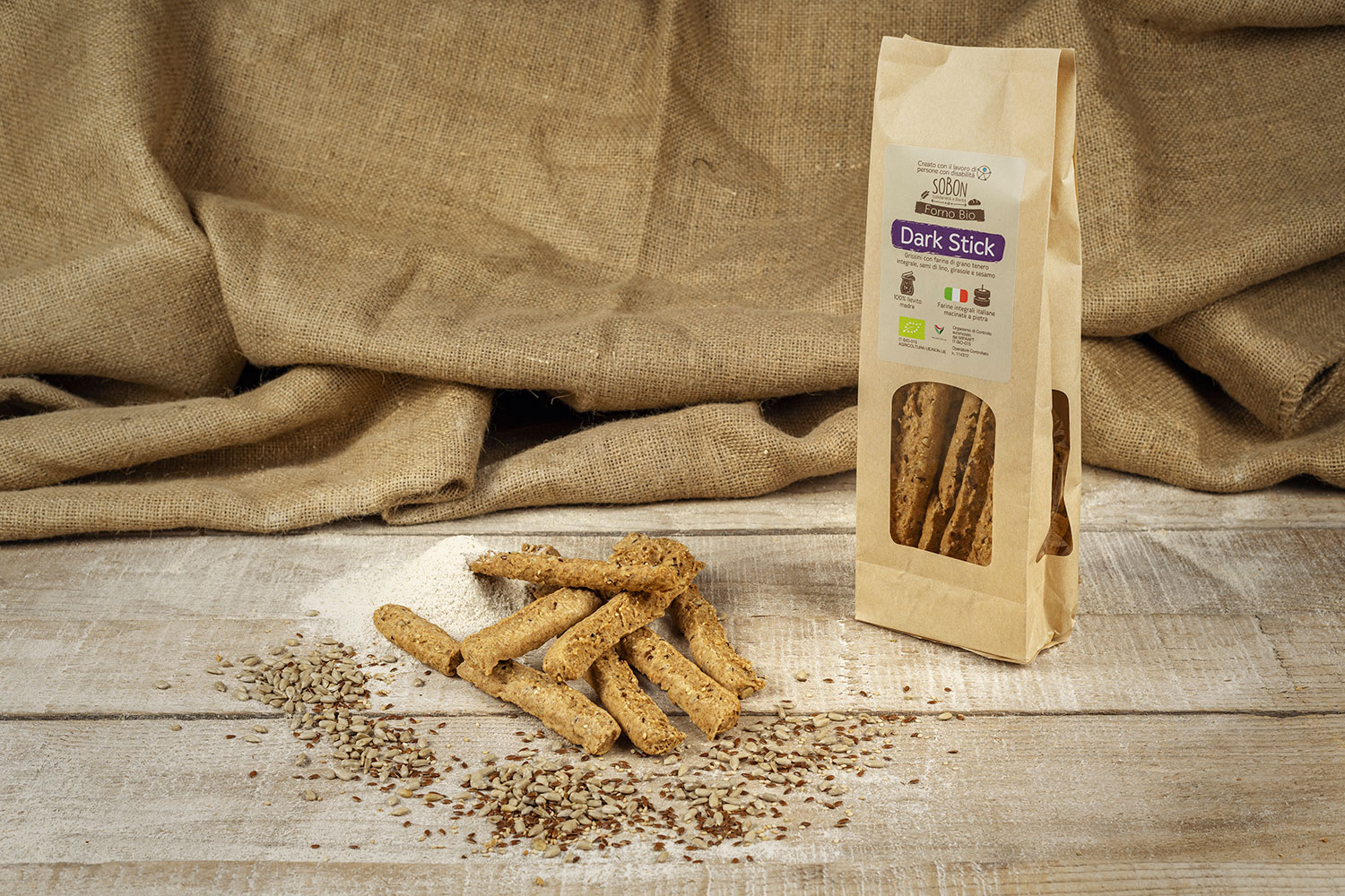 Sobon Dark Stick 250 g snack salato da forno