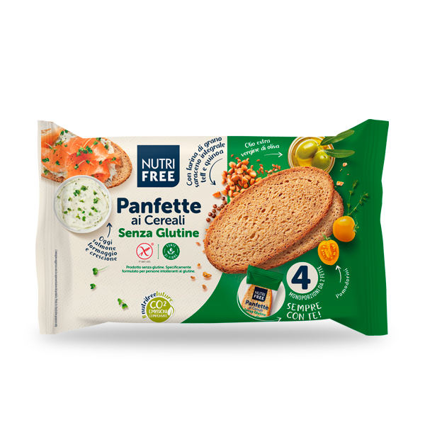 Nutrifree Pane Panfette ai cereali 5 cereali 4x2 fette