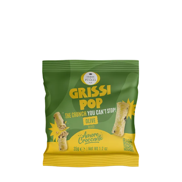 Terre di Puglia Grissi Pop Grissini Olive 35g