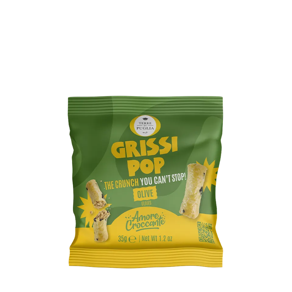 Terre di Puglia Grissi Pop Grissini Olive 35g