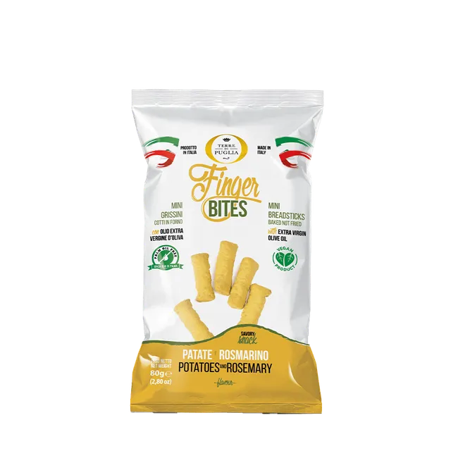 Terre di Puglia Finger Bites 80g Patate Rosmarino snack