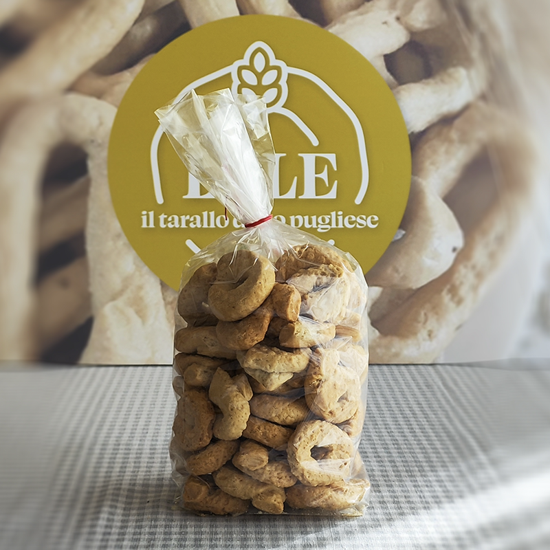 Lele il tarallo d’oro pugliese Taralli salati cacio e pepe 350 g friabili