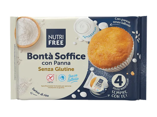 Nutrifree Merende e snack Soft Cake with Cream Merendina