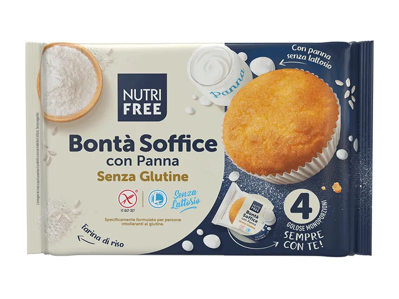 Nutrifree Merende e snack Soft Cake with Cream Merendina