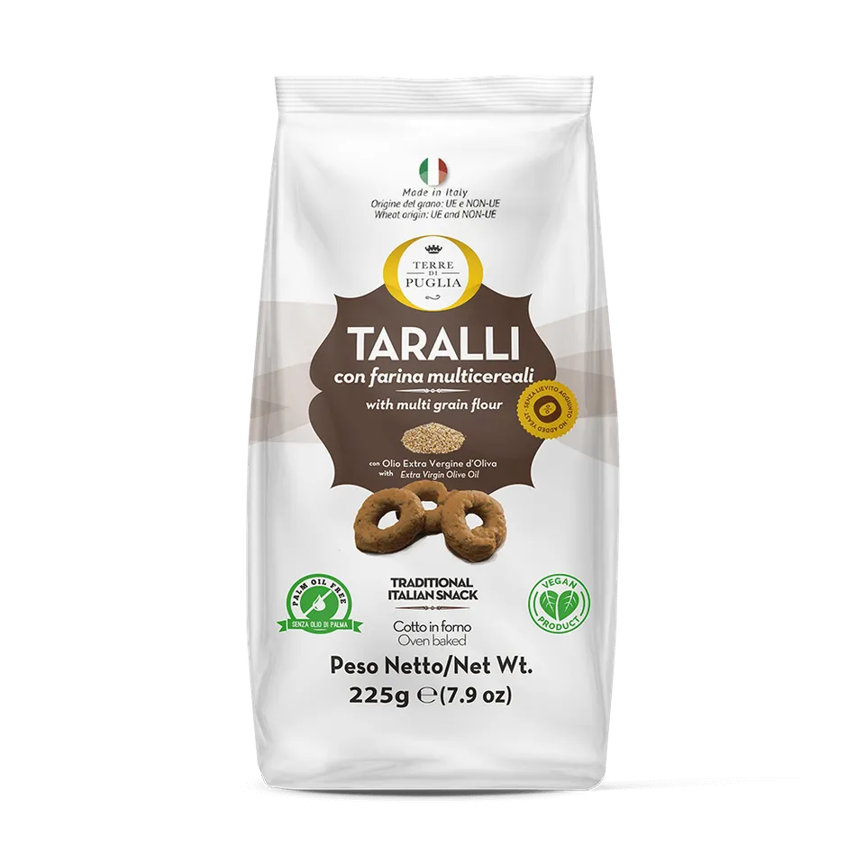 Terre di Puglia I Moderni Taralli Multicereali 225g