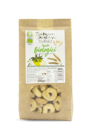 Tentazioni Pugliesi Linea Biologico Taralli 6x200g all'olio EVO