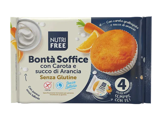 Nutrifree Soft Cake Carota Arancia torta senza glutine