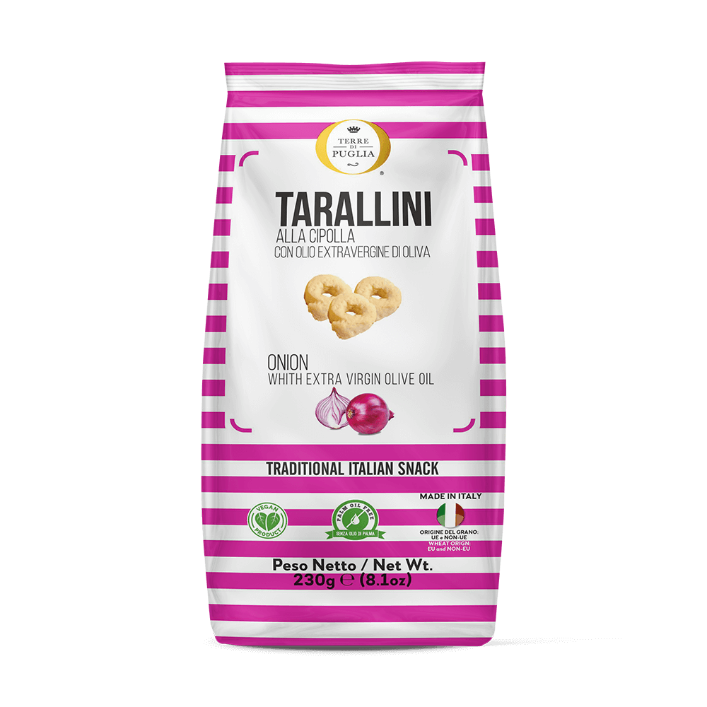 Terre di Puglia Millerighe Tarallini Cipolla 230g