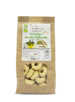 Tentazioni Pugliesi Biologico Taralli Biologici Finocchio 6x200g