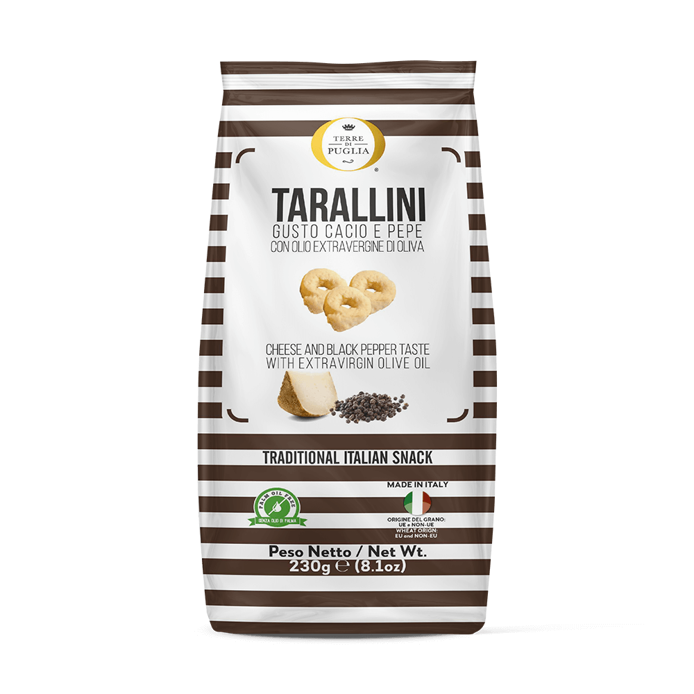 Terre di Puglia Millerighe Cacio e Pepe tarallini 230g