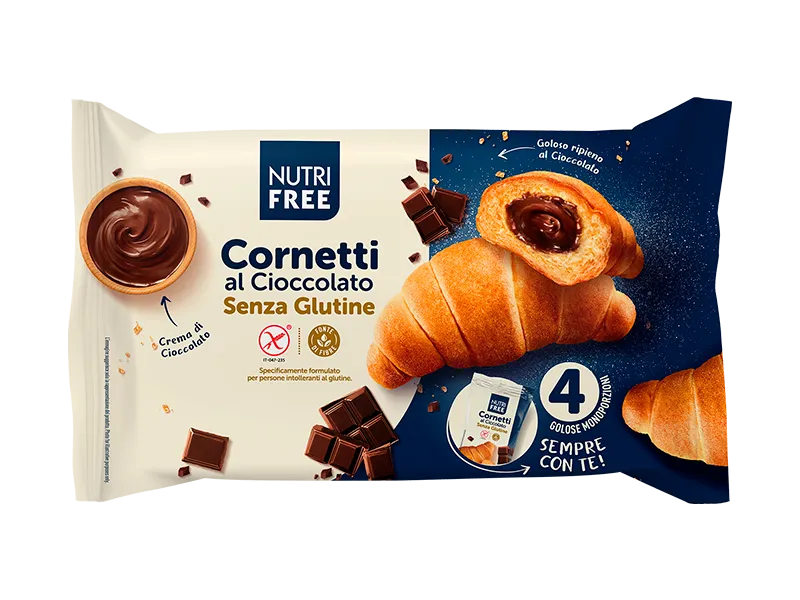 Nutrifree Cornetti cioccolato brioche 4 pezzi