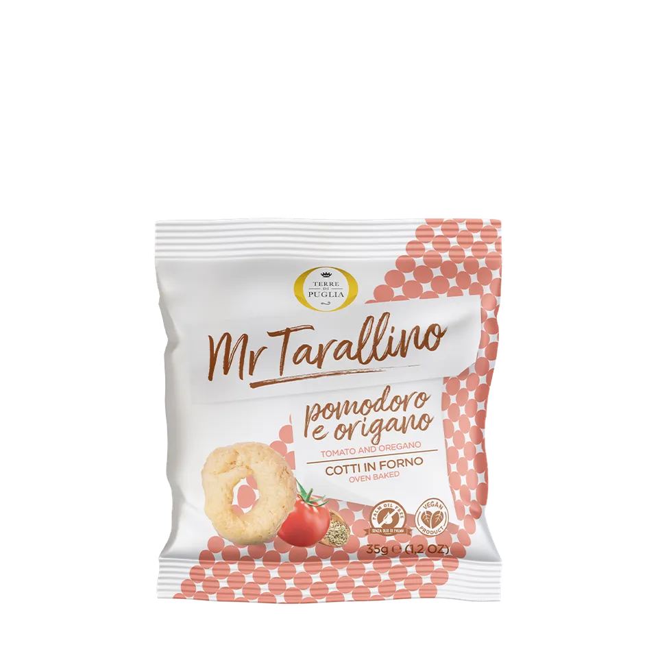 Terre di Puglia Mr Tarallino tarallini 35g pomodoro origano 60pz