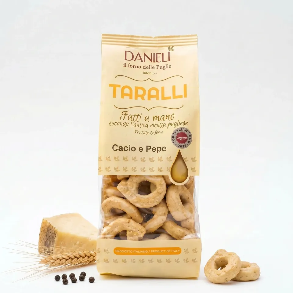 Danieli Taralli Speciali Cacio e Pepe taralli 240g piccanti