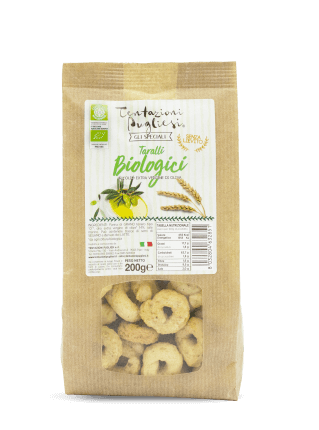 Tentazioni Pugliesi Linea Biologico Taralli 6x200g all'olio EVO