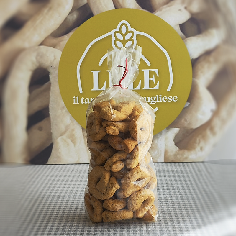 Lele il tarallo d’oro pugliese Taralli salati pizza 1 Kg friabili