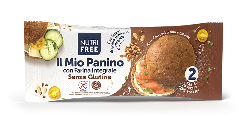 Nutrifree Mio Panino Integrale pane morbido senza lattosio