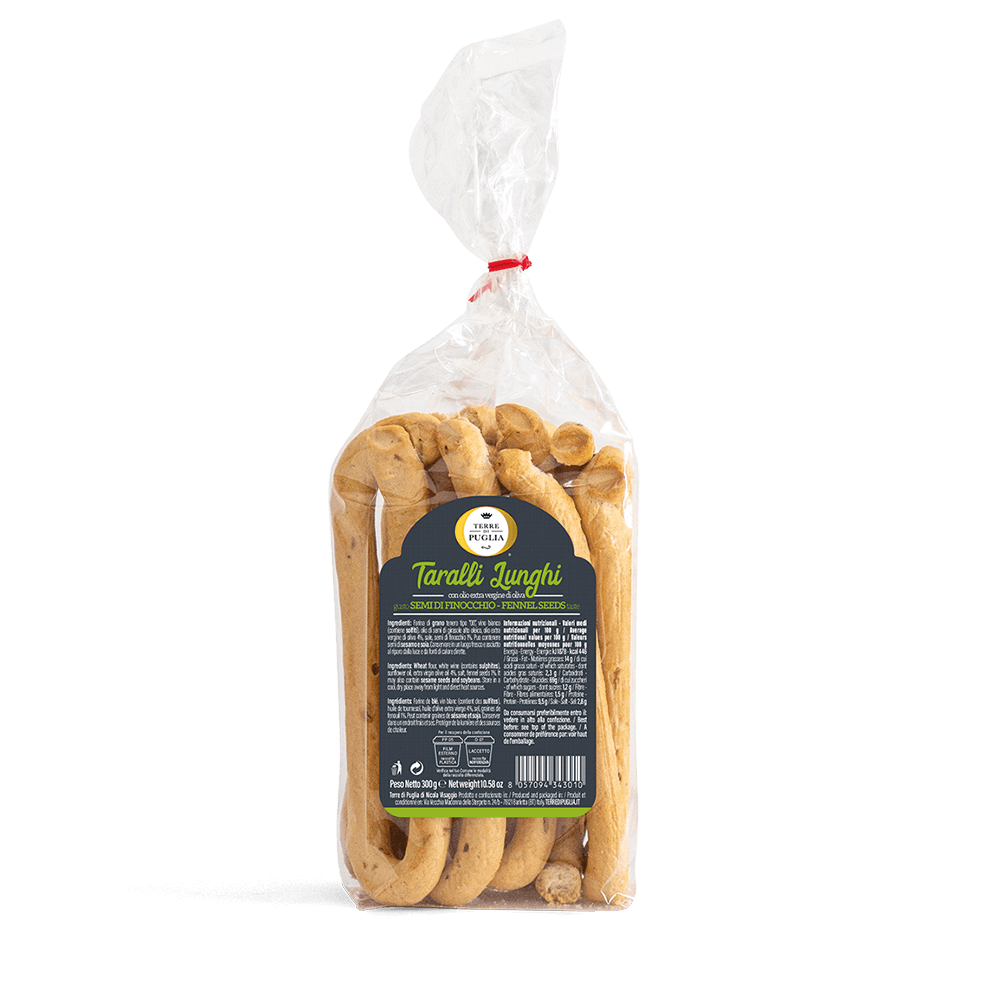 Terre di Puglia Taralli Lunghi Finocchio 300g Mano