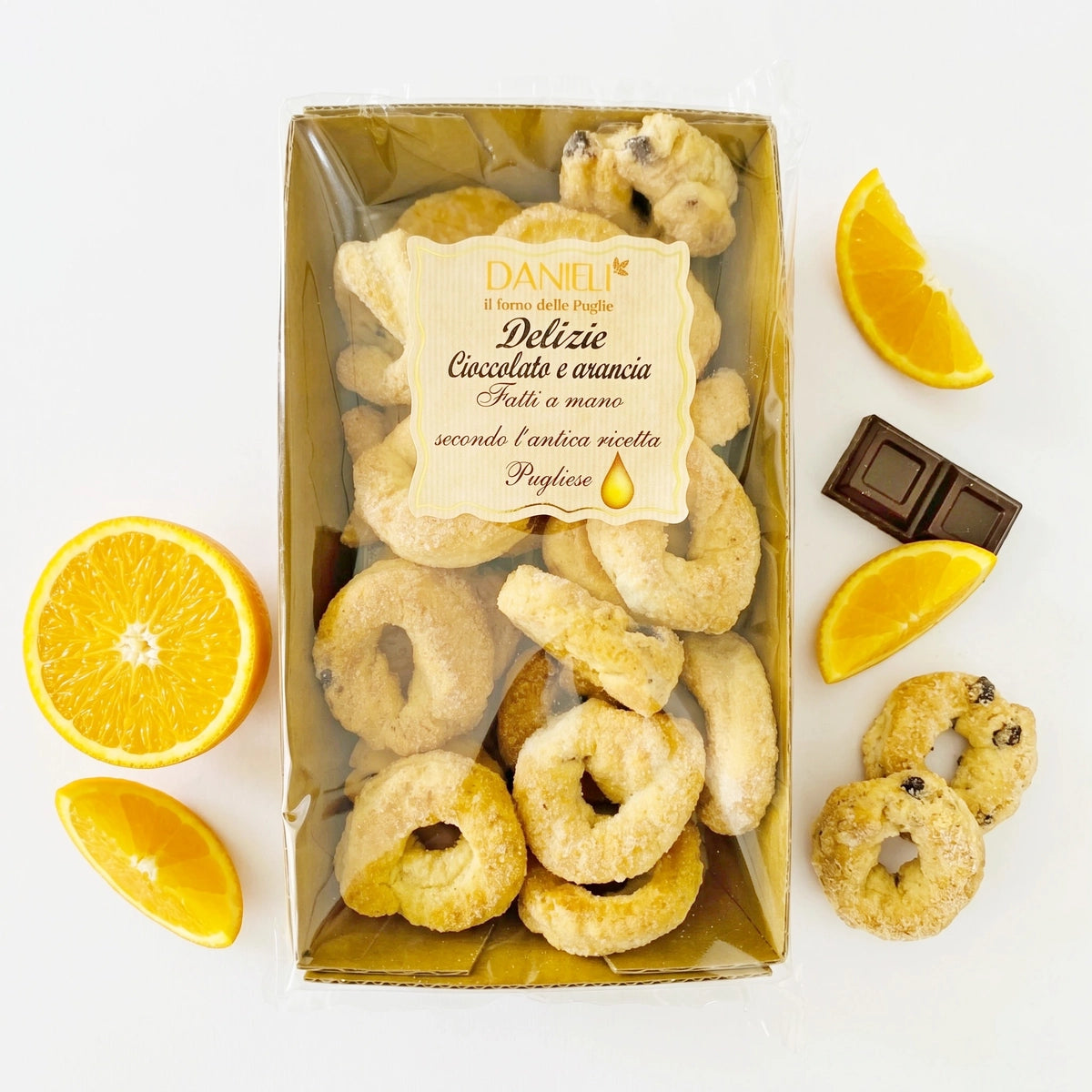 Danieli Taralli Dolci Delizie Cioccolato Arancia 250g